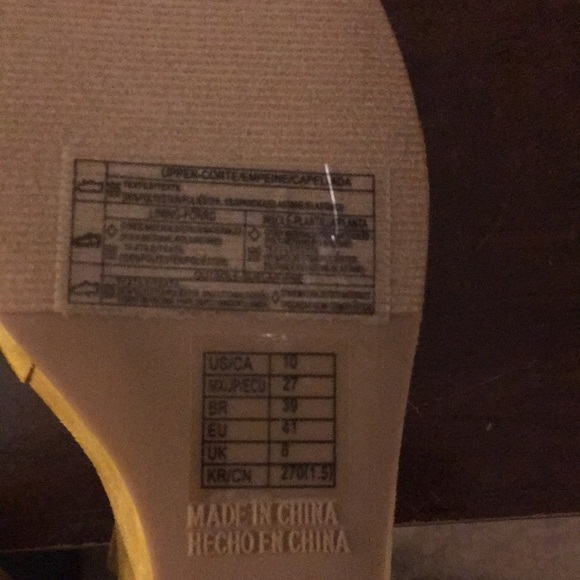 Forever 21 mustard yellow clog heels size US 10 - Picture 4 of 7